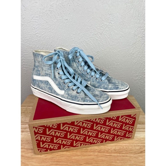 NWT Vans Sk8-Hi Tapered Denim Wash - Picture 3 of 9